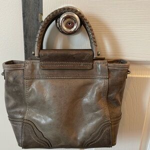 Frye Satchel Purse Gray